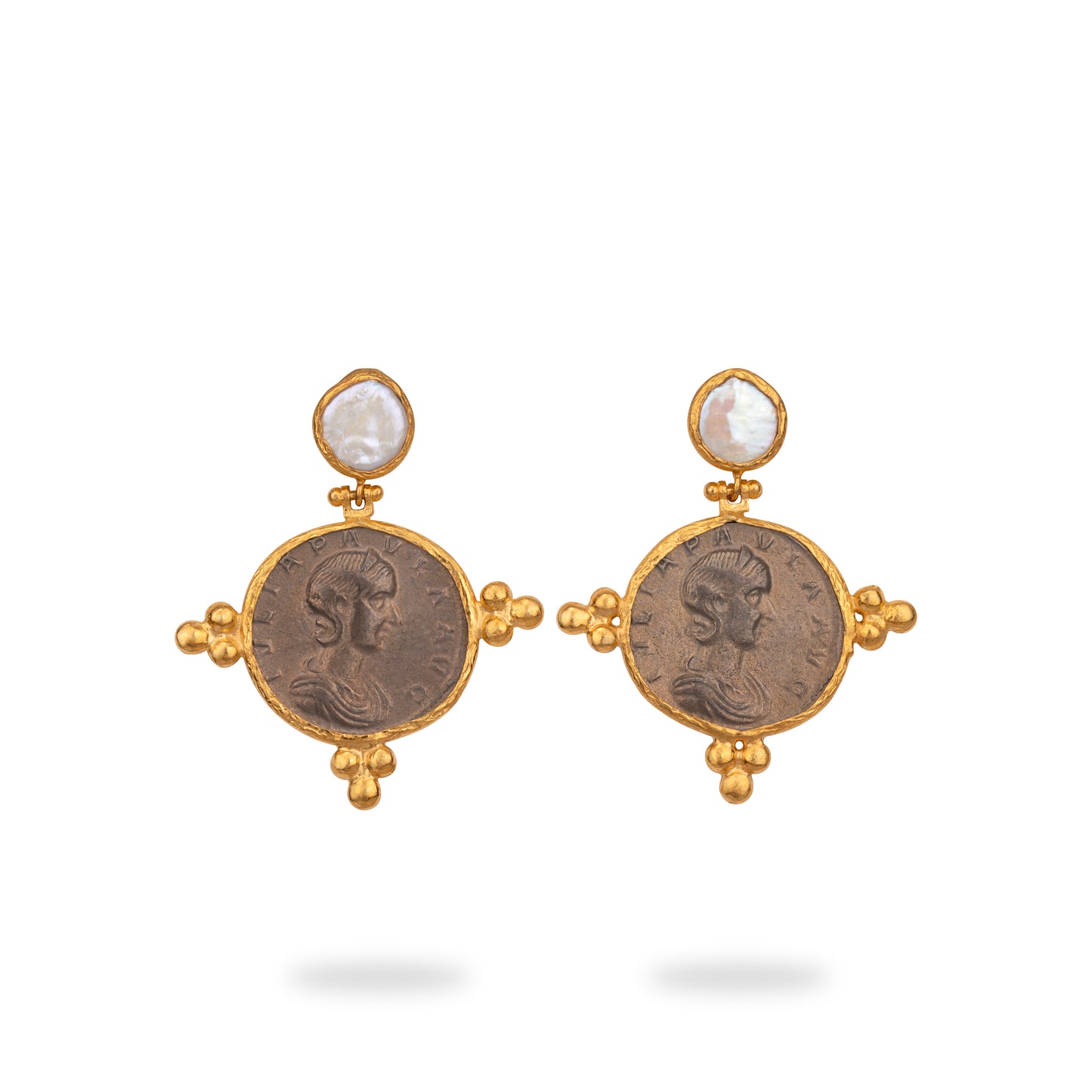 Gold Coin Earrings