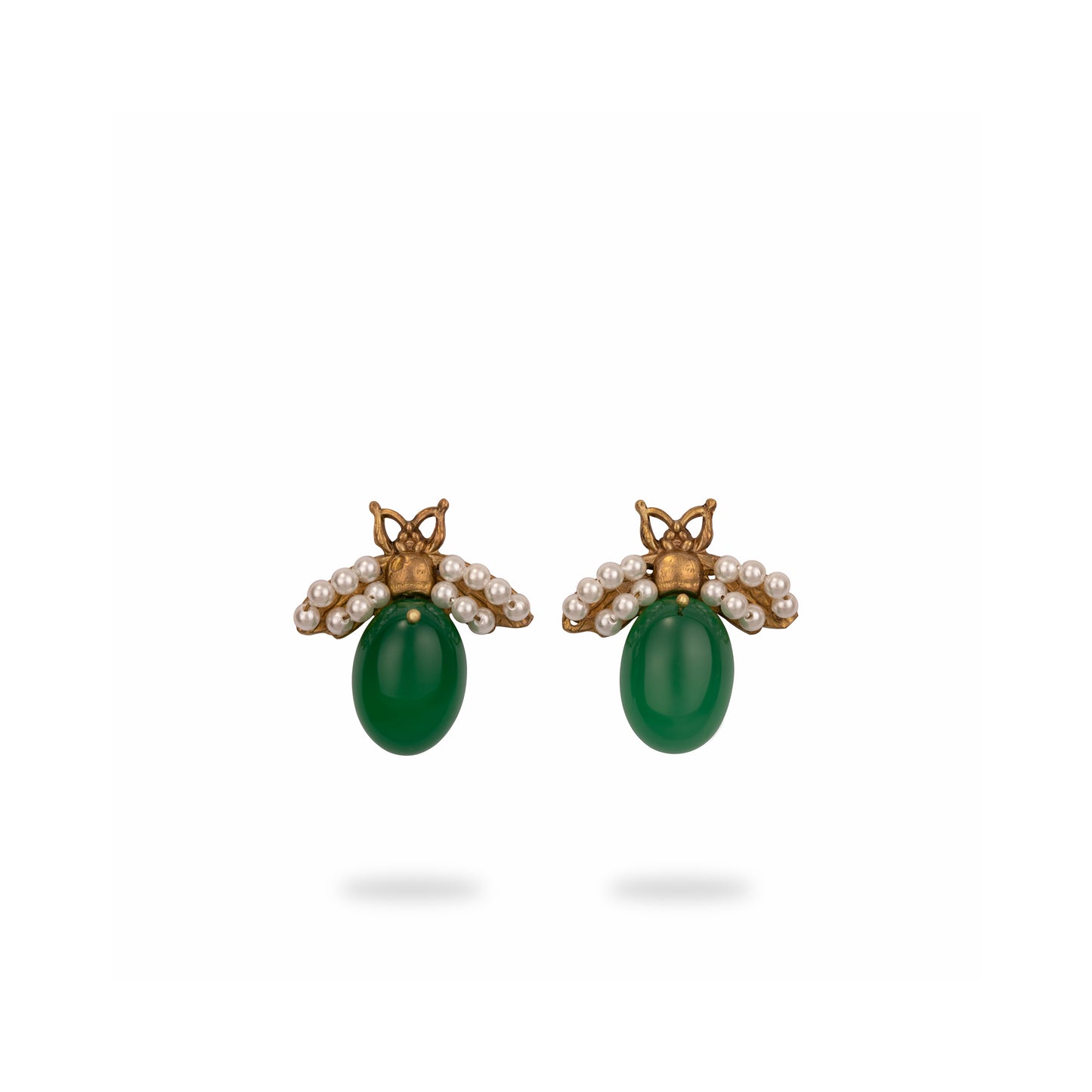 Shahpari Earrings - Emerald
