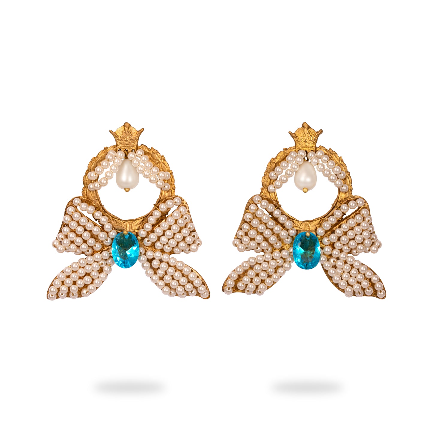 Pearl Crown Earrings