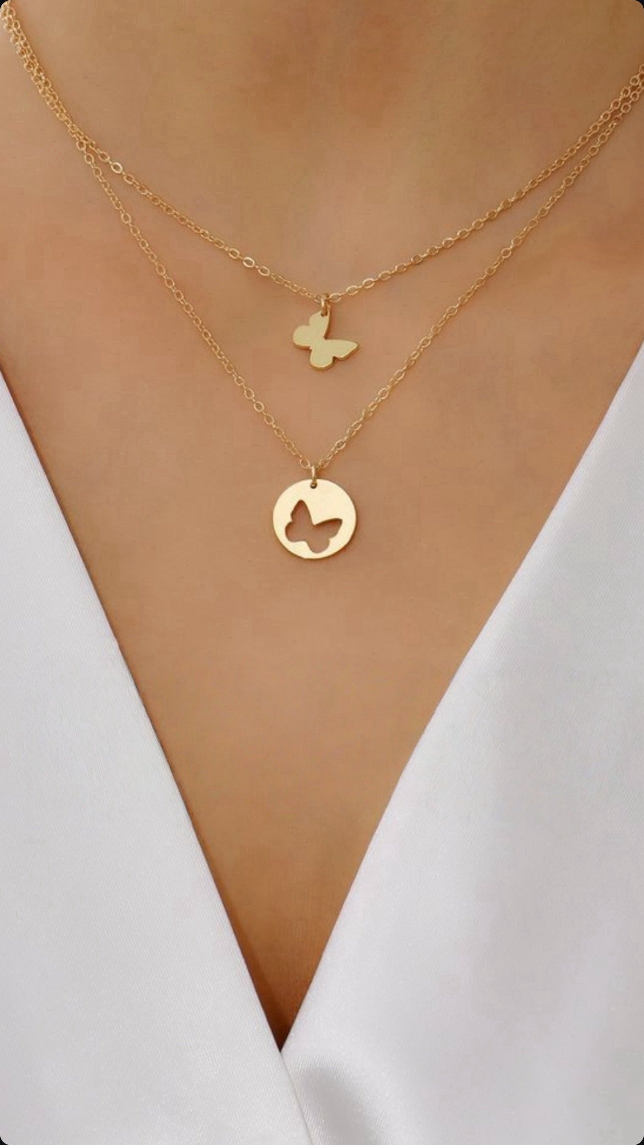 Butterfly Duo Necklace