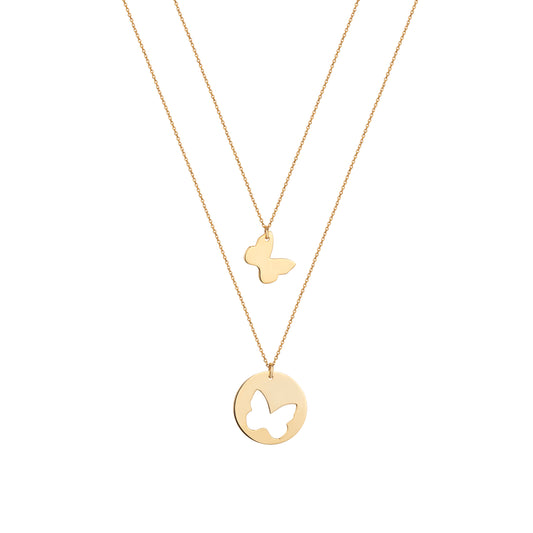 Butterfly Duo Necklace