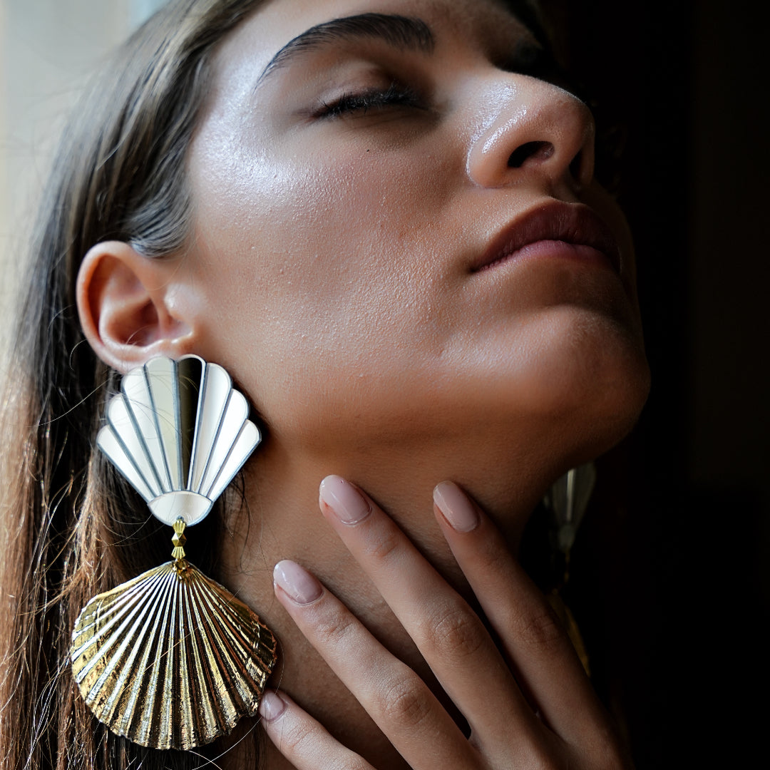 Gold Shell Earrings