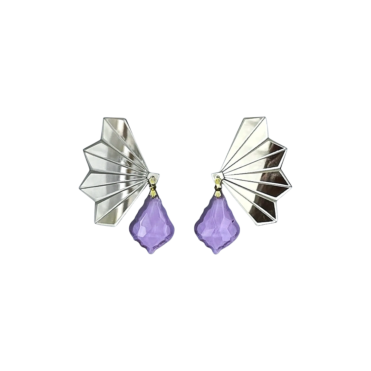 Purple Mermaid Earrings