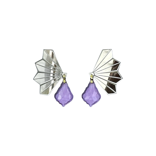 Purple Mermaid Earrings