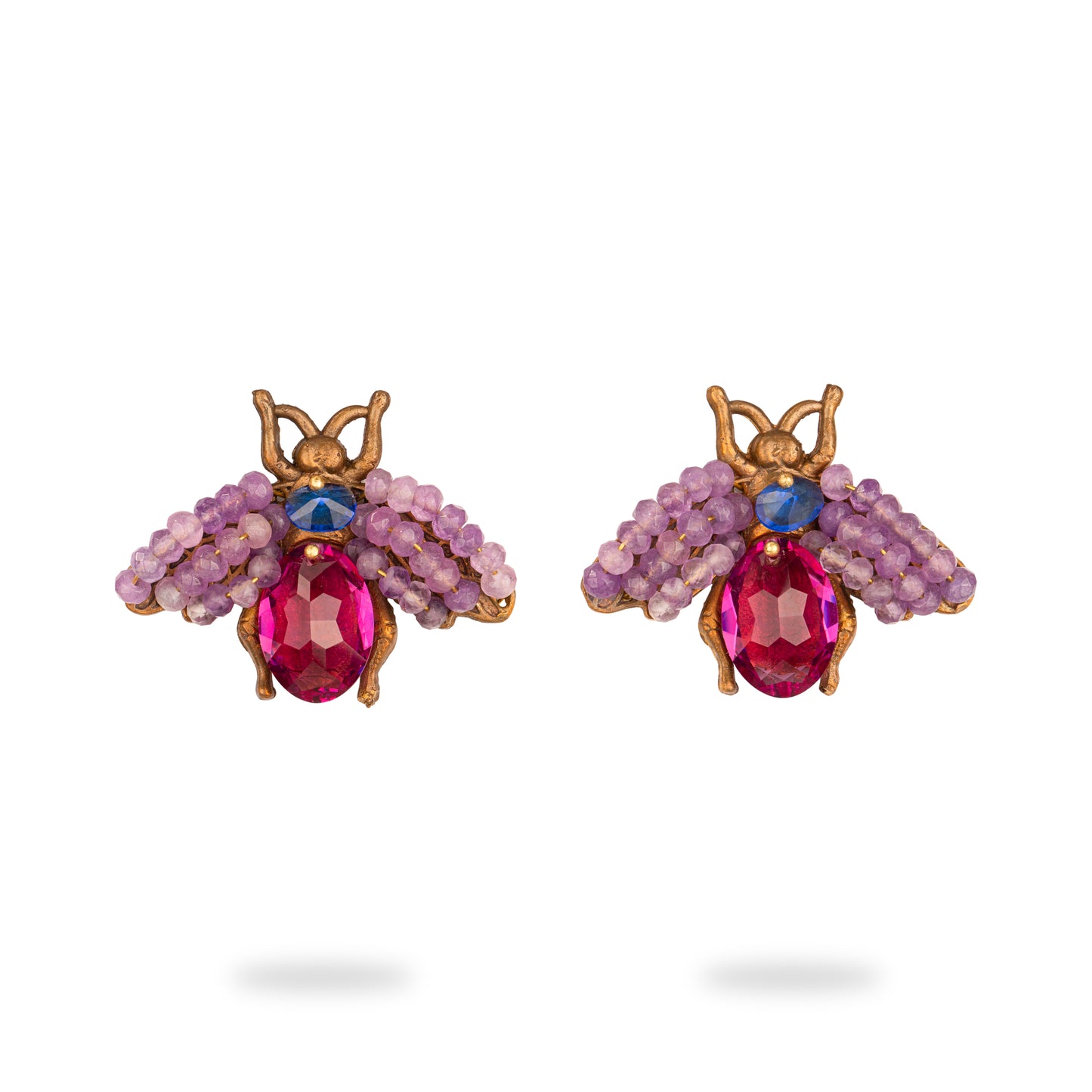 Purple Shahpari Earrings