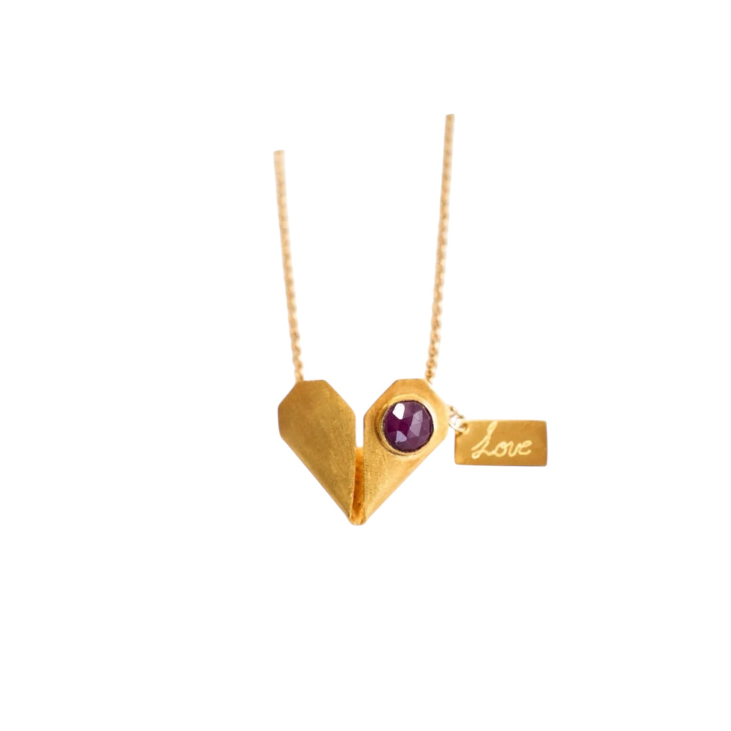 Plissé Amethyst Necklace