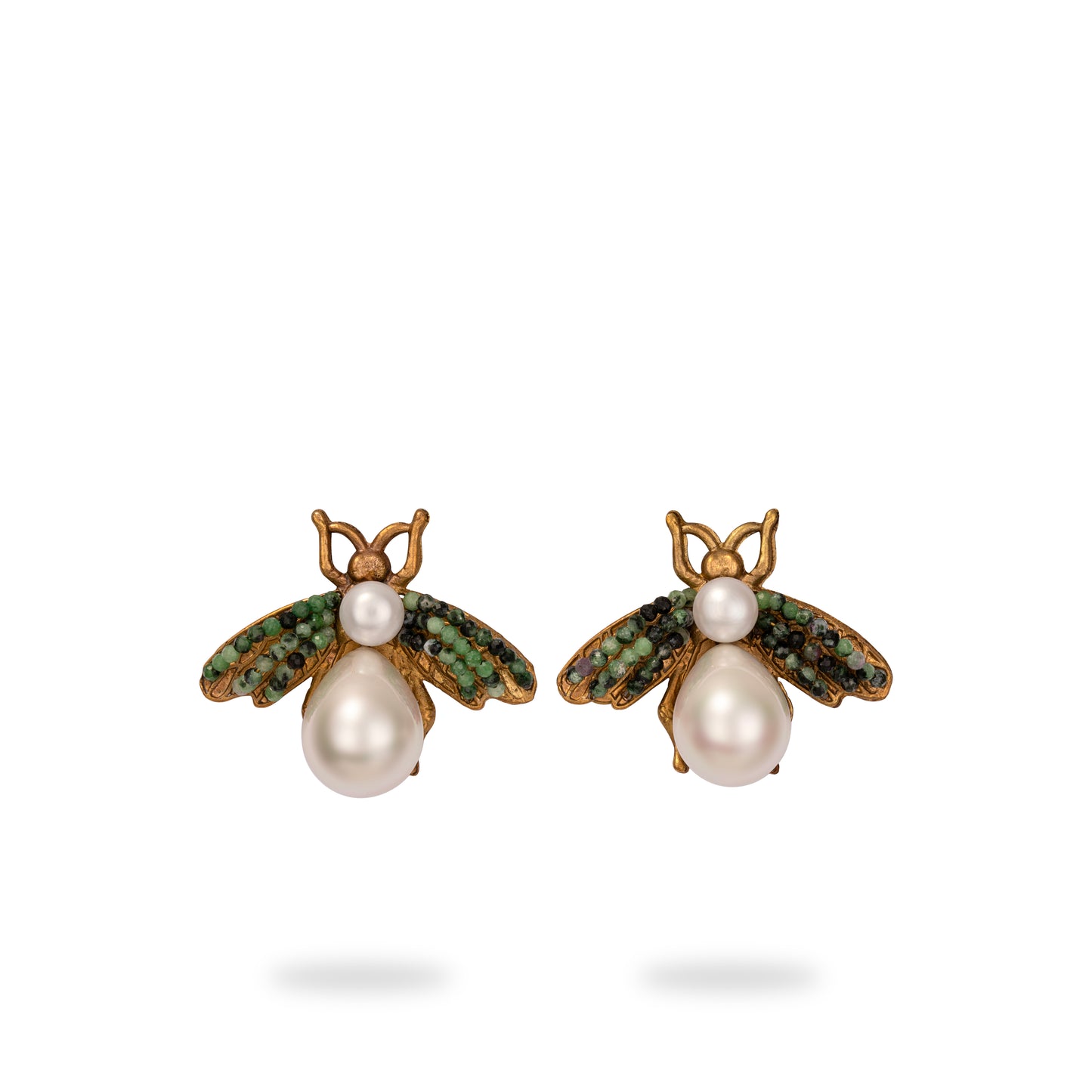 Green Shahpari Earrings