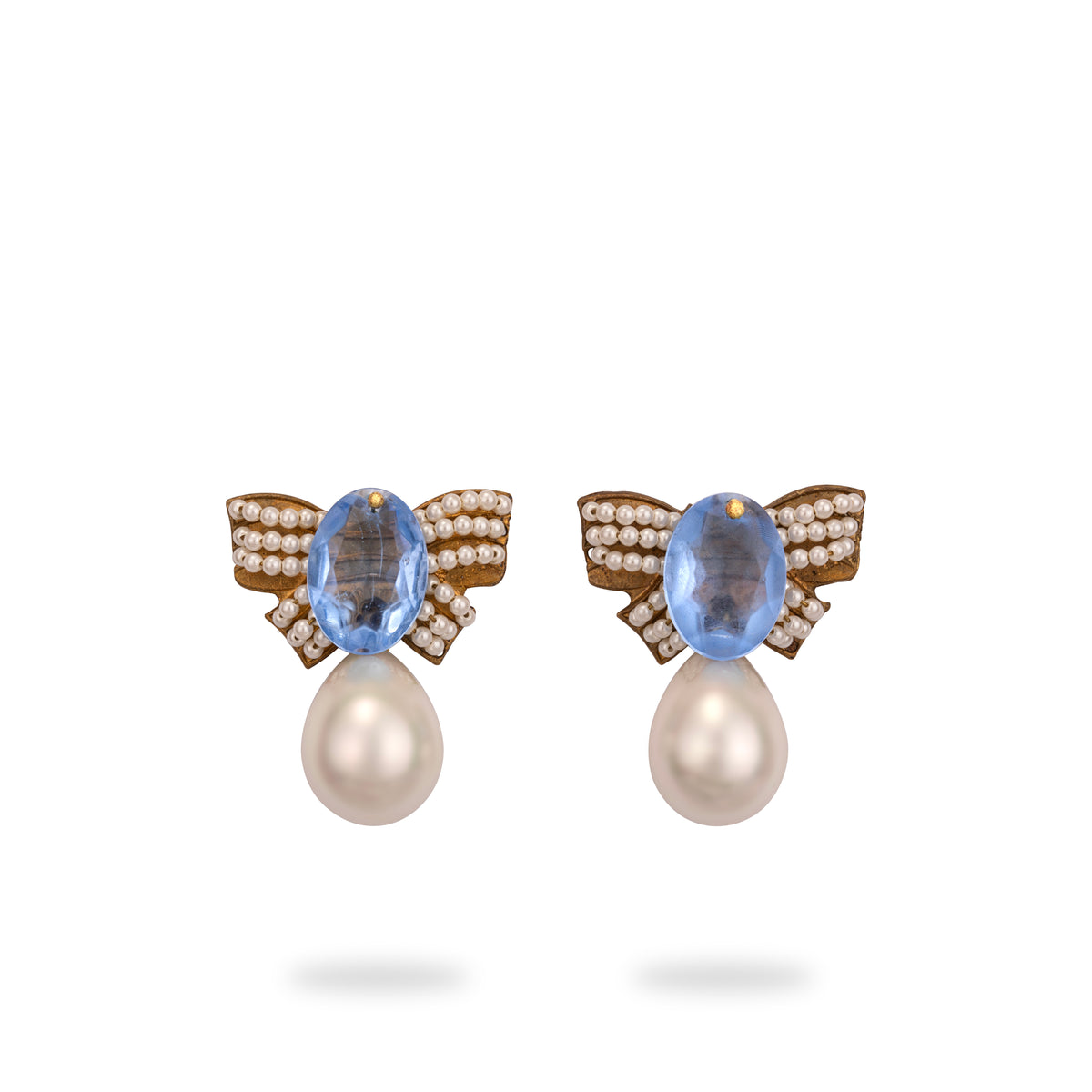 Pearl Bow Earrings