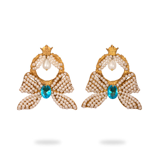 Pearl Crown Earrings