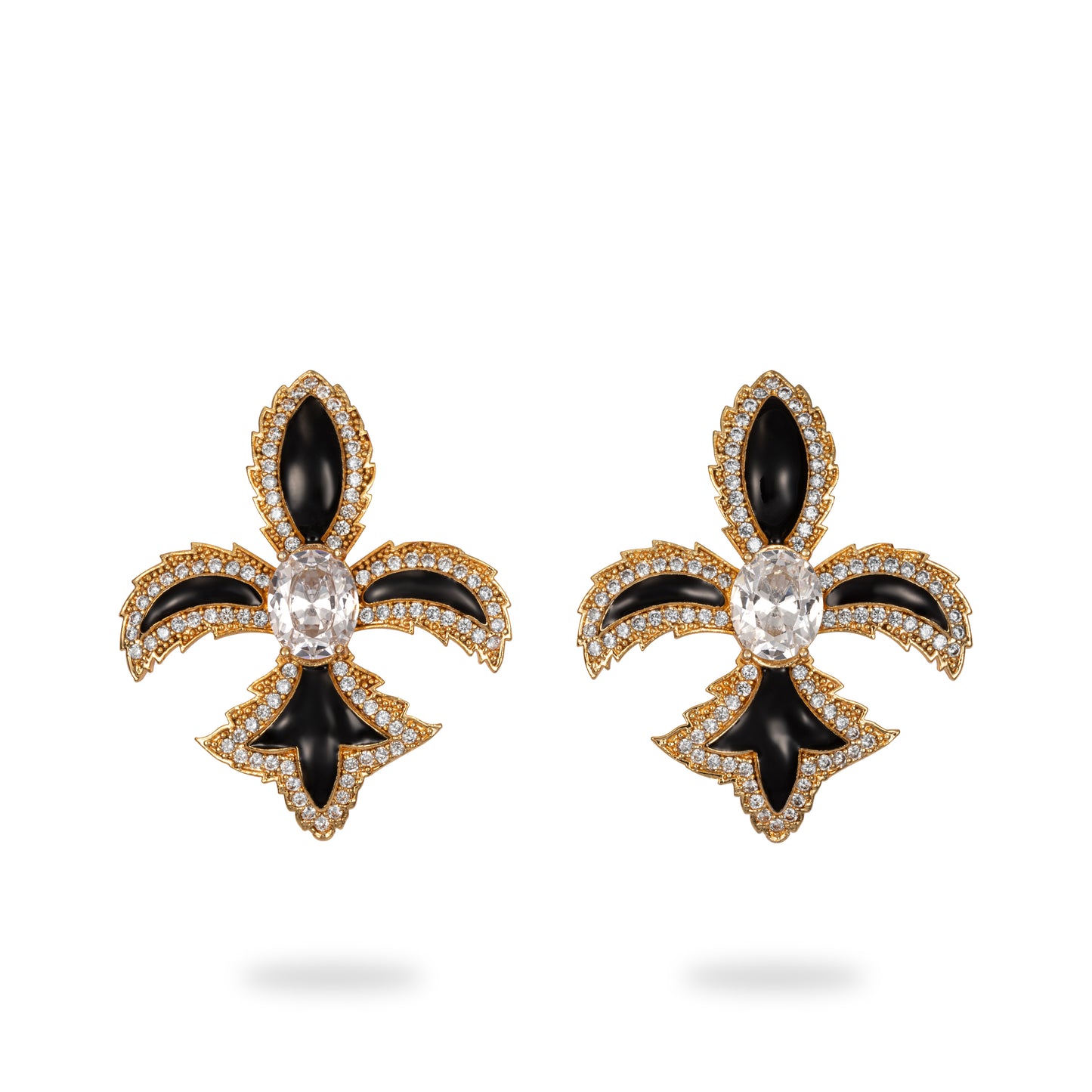 Onyx Lily Earrings