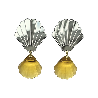 Yellow Shell Earrings
