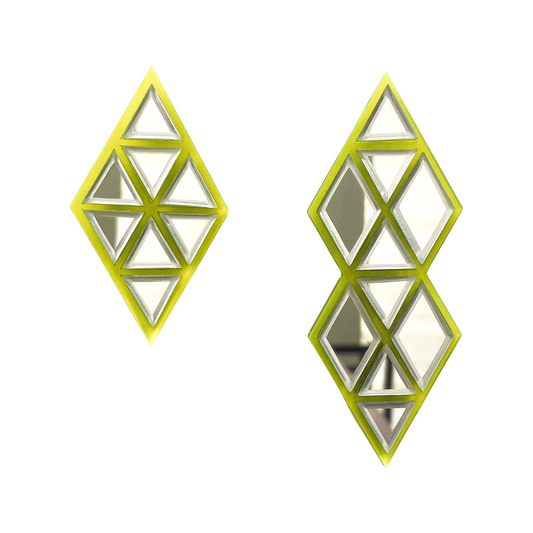 Diamond Asymmetric Earrings