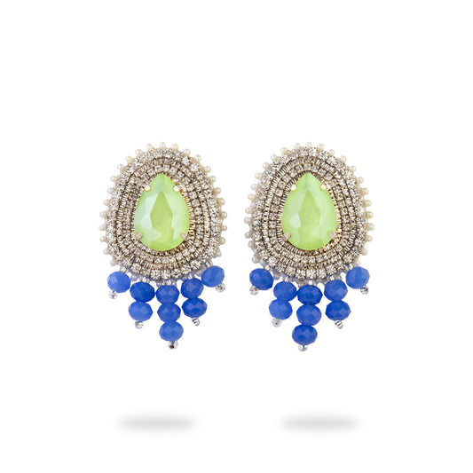 Green Pandora Earrings