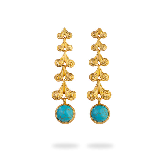 Turquoise Charm Earrings
