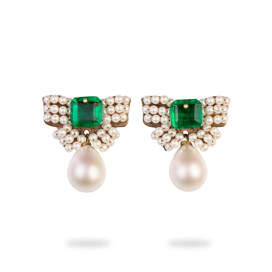 Bow Pearl Earrings