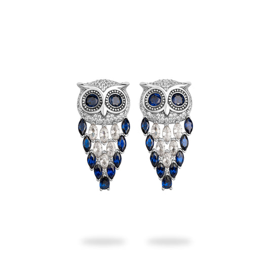 Owl Silver Earrings